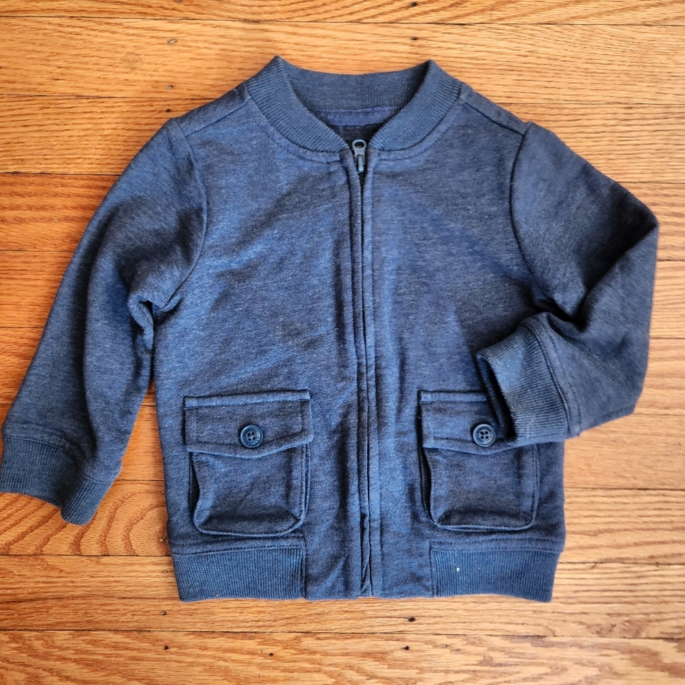 OshKosh B'gosh Blue Cargo Pocket Zip Jacket 18M toddler boy